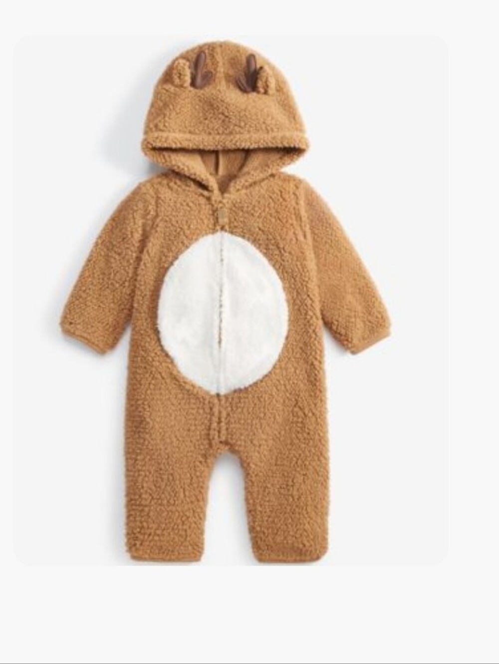 NWT Carter's Baby Hooded Reindeer Faux-Sherpa Jumpsuit Christmas size 24 Month